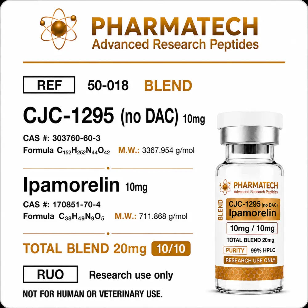 CJC-1295 + Ipamorelin Blend — frasco para pesquisa