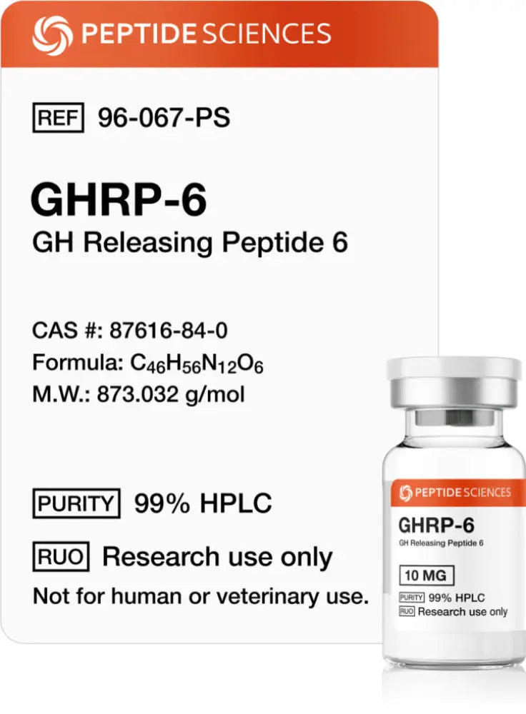 GHRP-6 — frasco para pesquisa