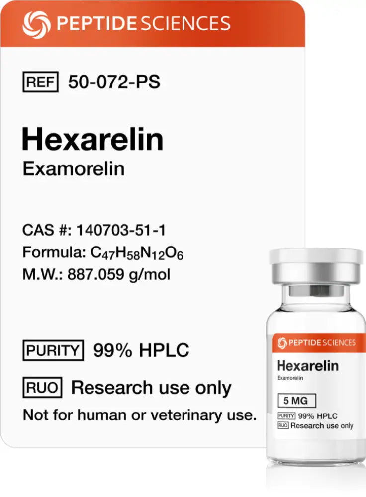 Hexarelin — frasco para pesquisa
