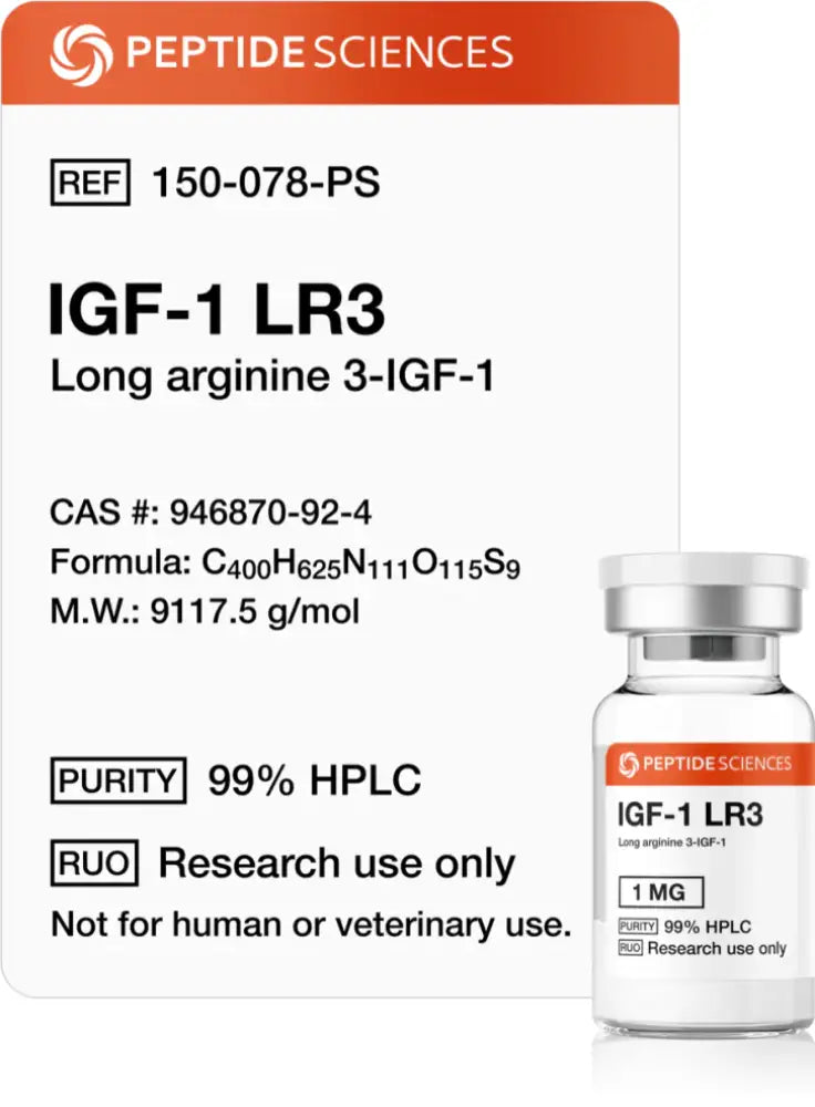 IGF-1 LR3 — frasco para pesquisa