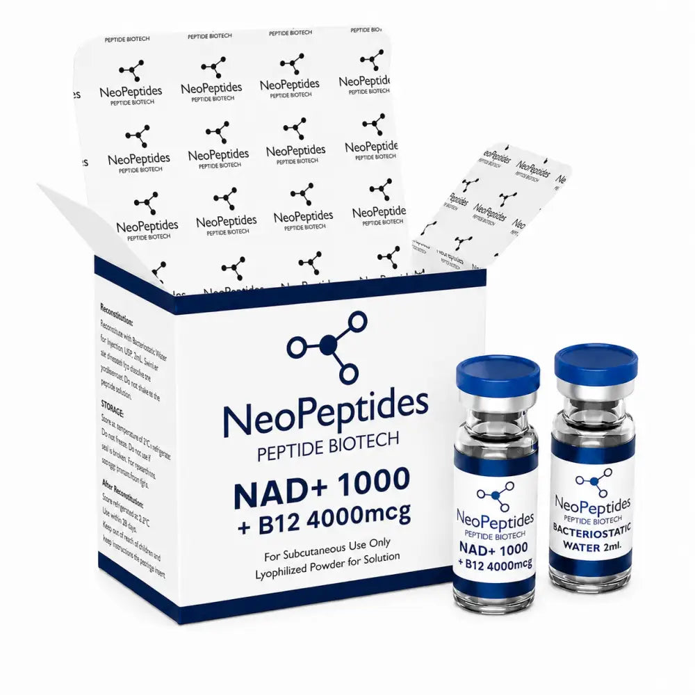 NAD+ com Vitamina B12 — frasco para pesquisa