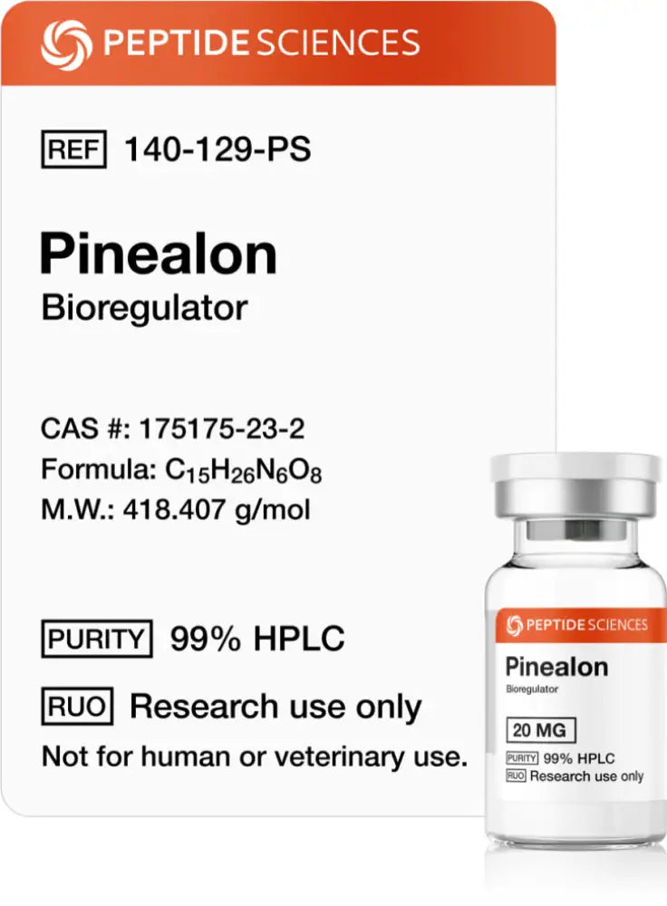 Pinealon — frasco para pesquisa